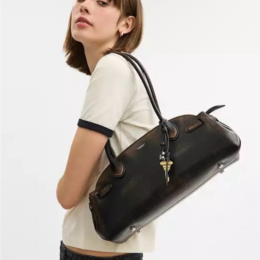 🤎🖤Coach Empire Carryall Bag 34 In Loved Leather🤎🖤NWT - Picture 4 of 17